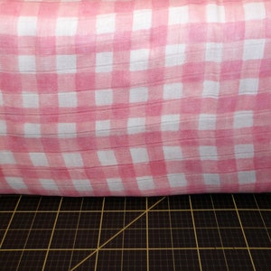 Michael Miller. Mini Painted Gingham Blossom SWADDLE CLOTH 52&quot; wide