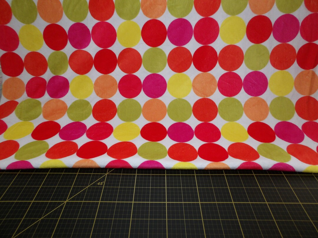 EZ Fabrics. Discus Minky Pink/green 58/60 Wide Etsy