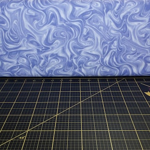 Kanvas. Marbleized Periwinkle - Twirling Marble Motif 100% Cotton