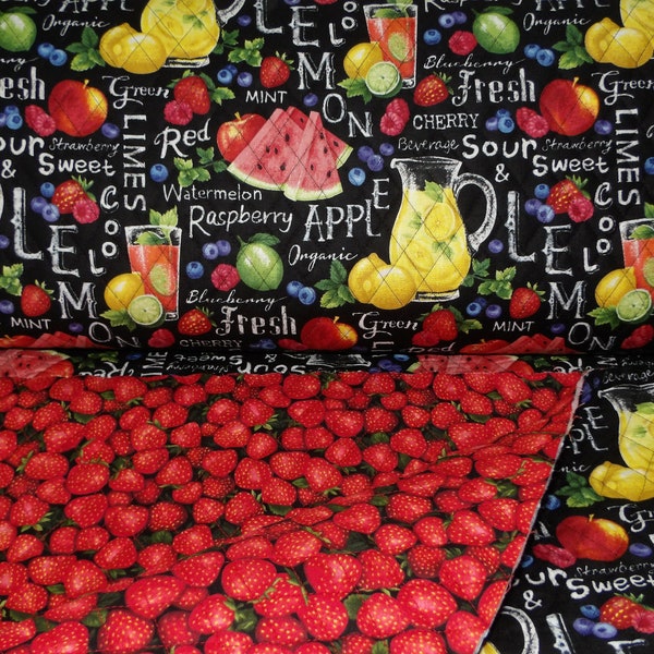 Double Sided Quilted Fabric by the Yard Etsy