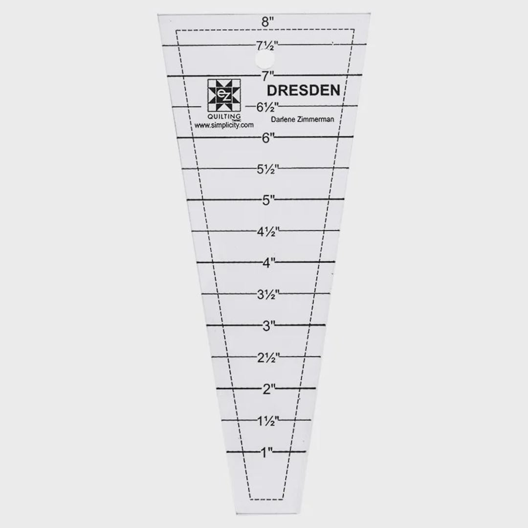 Mini Dresden Ruler Easy Dresden Ruler - Designed by Darlene Zimmerman for Moda Fabrics - Etsy