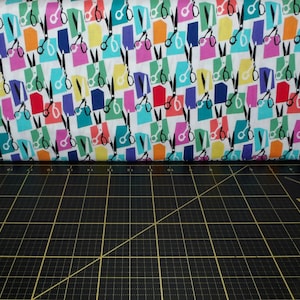 Michael Miller. Cut Up Multi - Sewing Scissors Fabric