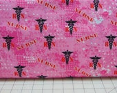 Sykel Enterprises. Military, Police, Fire Nurses. Nurse RN Abstract Geo Pink - Choose your cut of fabric in the drop down menu
