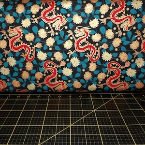Lewis & Irene. Year of the Dragon. Dragon on Black w/Gold Metallic