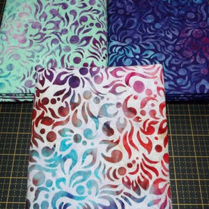 Rock Candy BATIK 3 Yard Quilt Kit - 3 Piece Northcott Banyan Batiks Purple and Aqua Quilt Kit