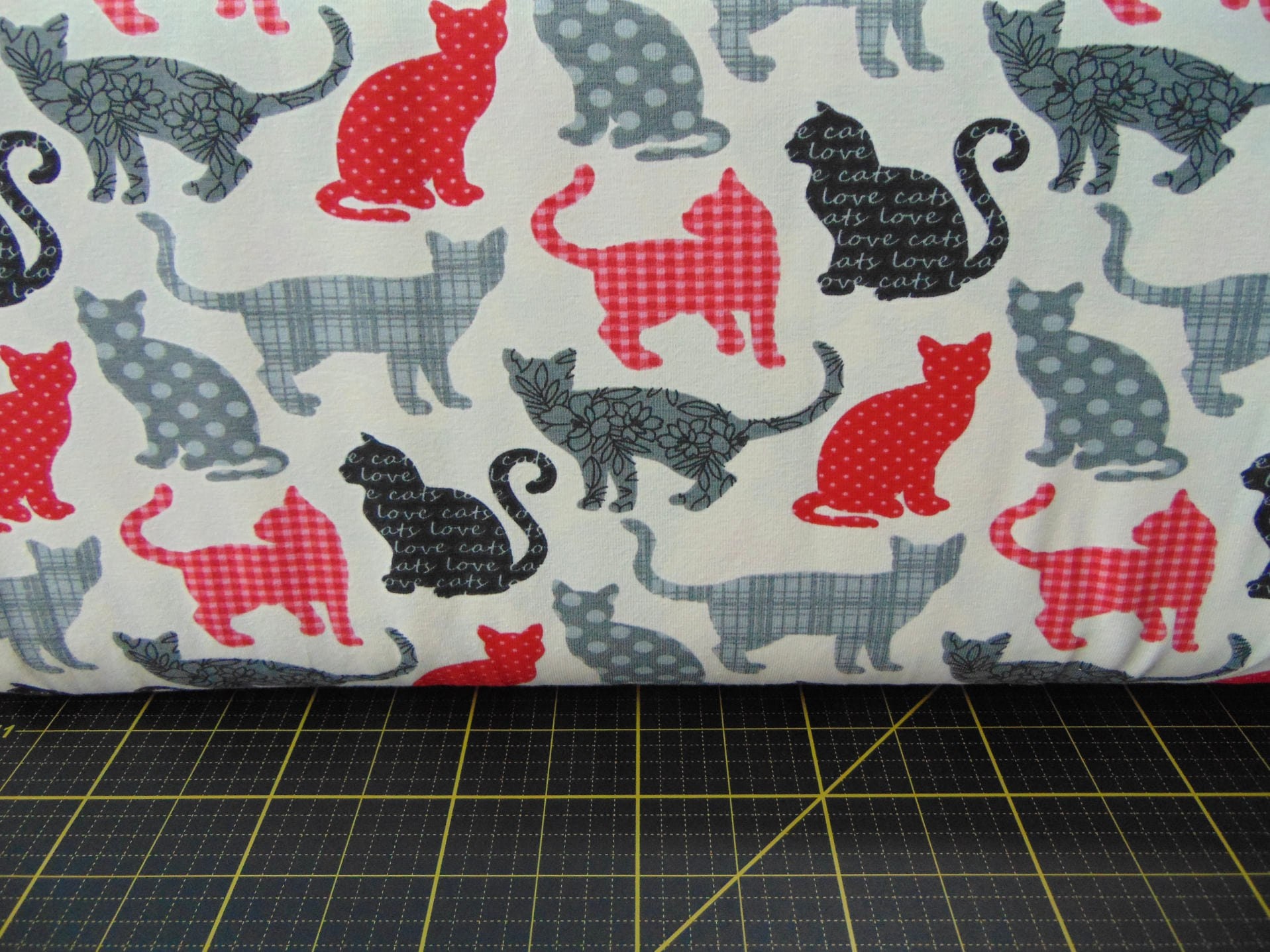 Stof Patterned Cats 63 Inch Wide by the - Etsy