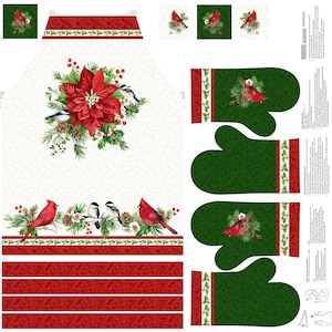 Northcott. Yuletide Traditions. Apron Panel 1.25yd