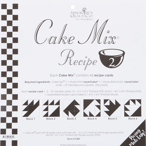 Moda. Cake Mix Recipe Pad Number TWO - verzonden volledig verzekerd eerste klas