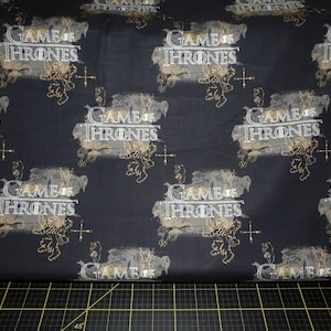 Camelot Stoffe. Spiel der Throne. Westeros Landkarte Gold
