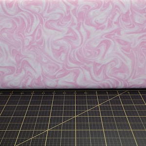 Kanvas. Marbleized Ballet Pink - Twirling Marble Motif 100% Cotton