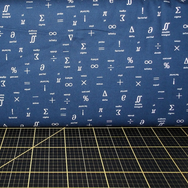 Math Fabric - Etsy