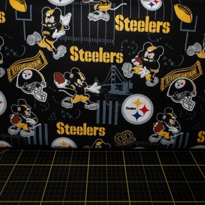 Fabric Traditions. NFL Disney Mash-Up. Mickey Pittsburgh Steelers 44/45