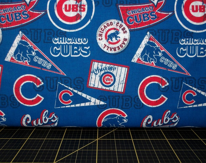 Fabric Traditions. MLB Chicago Cubs Retro 58/60 Inches Wide - Etsy
