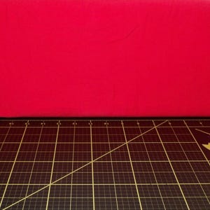 Stof France. Red Solid 58 inch Wide KNIT