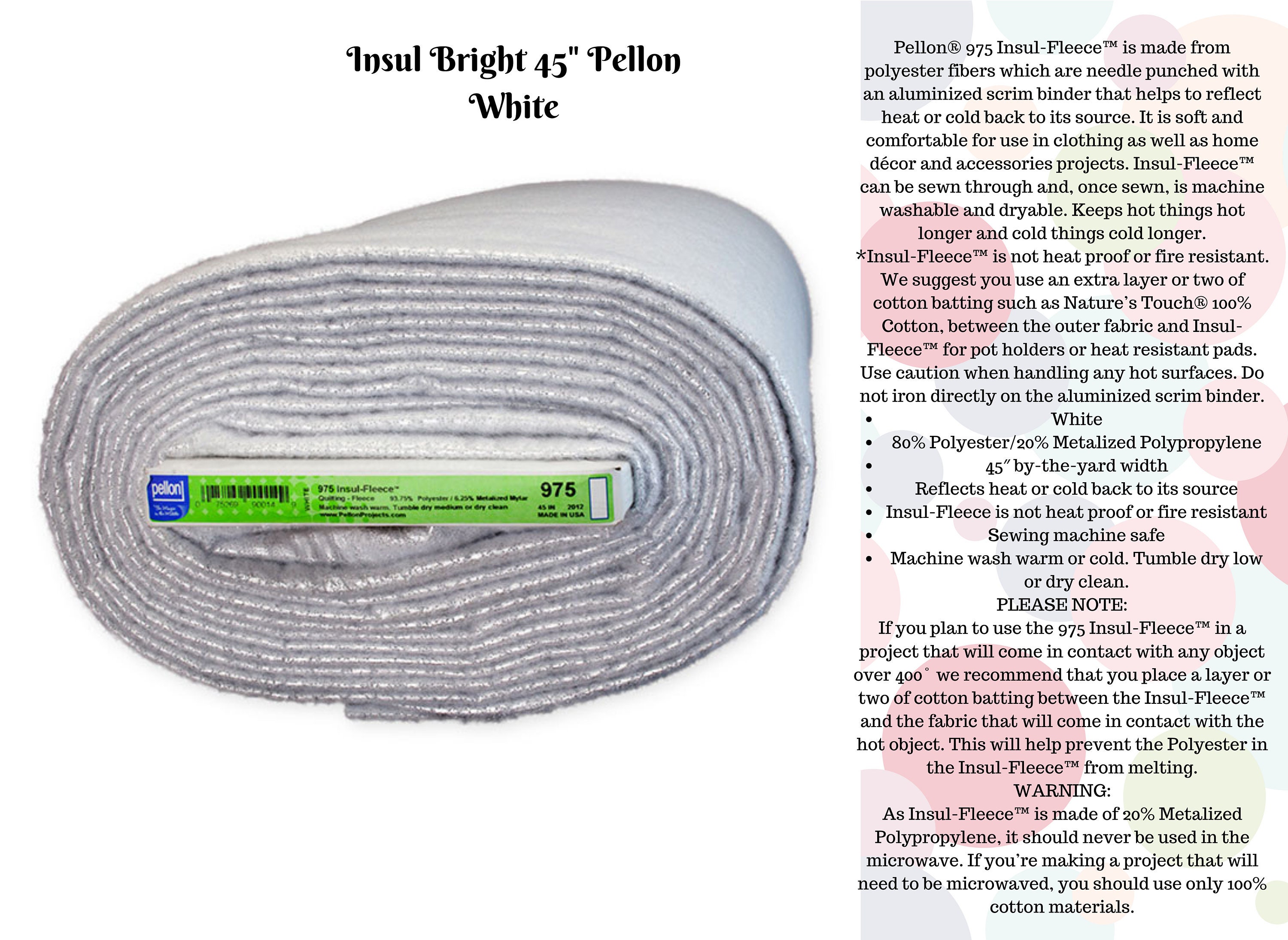Insul-Bright Insulated Lining / Warm Co. - 753705063459 Quilt in a Day /  Quilting Notions