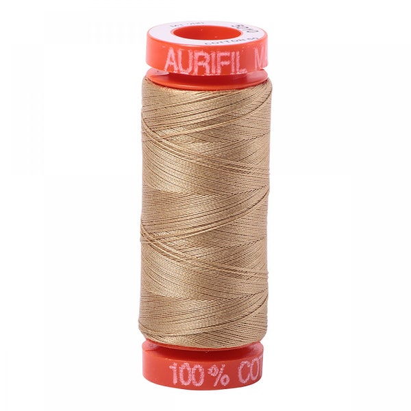 Aurifil. Blonde Beige Katoen Mako Draad 50wt 200m Spoel