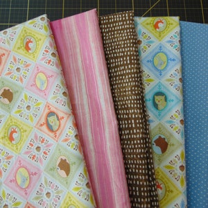 Born Wild Fat Quarter Bundle - 3 or 6 Piece Forest Animal FQ Bundle - 100% cotton woven - three bundle options available