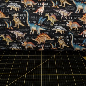 Michael Miller. Dinosaurs, Dinosaurs. Dinosaur Land Black DIGITALLY PRINTED