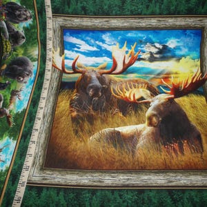 Oasis Fabrics. Wilderness. Animal Panel Full Yard DIGITAL PRINT