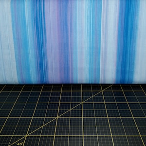 Timeless Treasures. Pansy Paradise. Ombre Stripe DIGITALLY PRINTED
