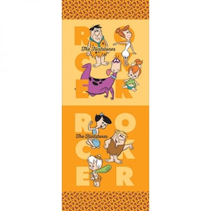 Camelot Fabrics. The Flintstones. Rocker Panel 18 inch