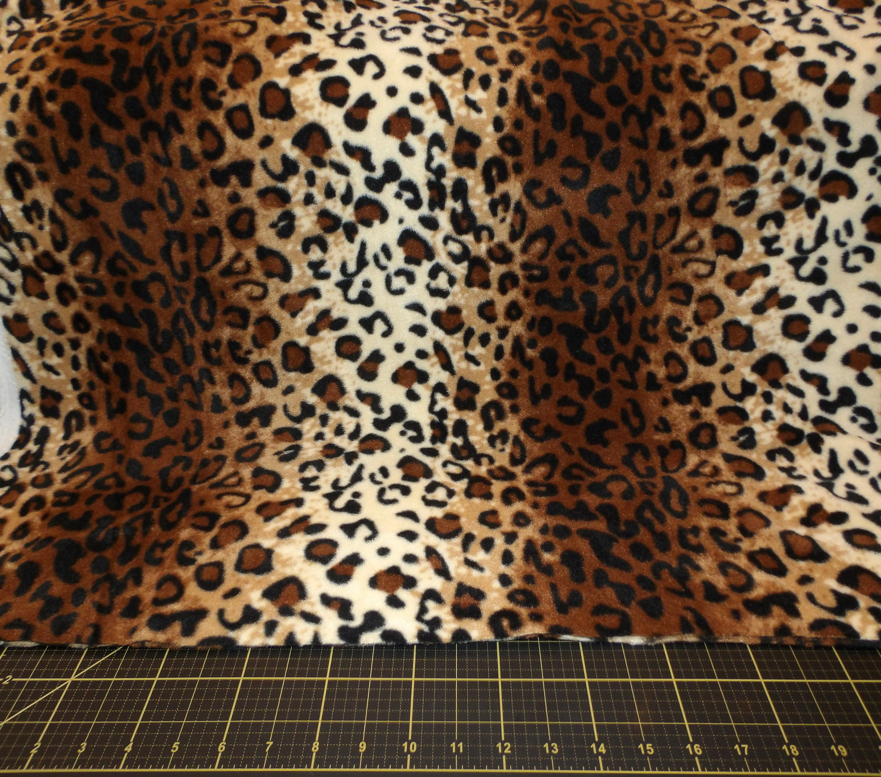 Giraffe Print Fabric by the Yard, Brown Animal Fur Pattern Print