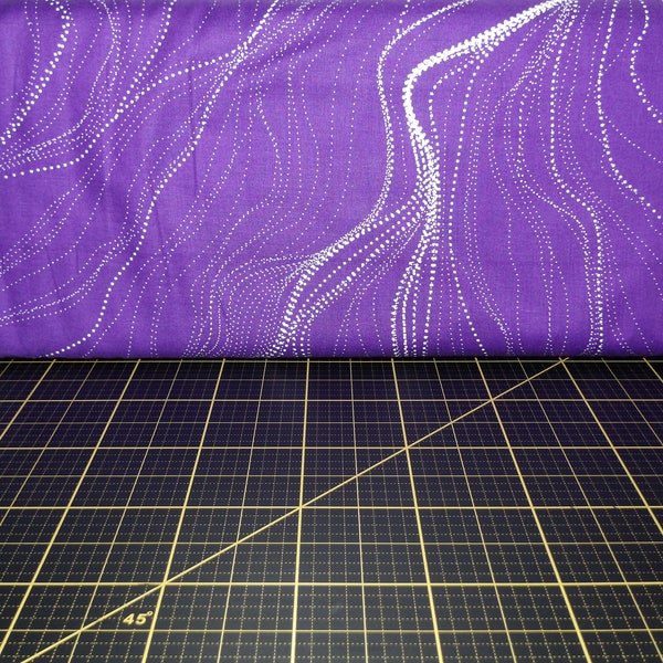 M&S Textiles. Sandhill Purple - Australian fabric