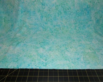 Sew Batik. Medora Flora. Suave Green RAYON BATIK