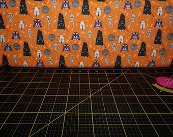 Camelot Fabrics. Character Halloween III. Ghost Crew Orange - Halloween Star Wars Fabric