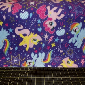 FINAL 31 Inches - Springs Creative. Pony Cutie Power Fleece - 58/60 inches wide - My Little Pony Fleece