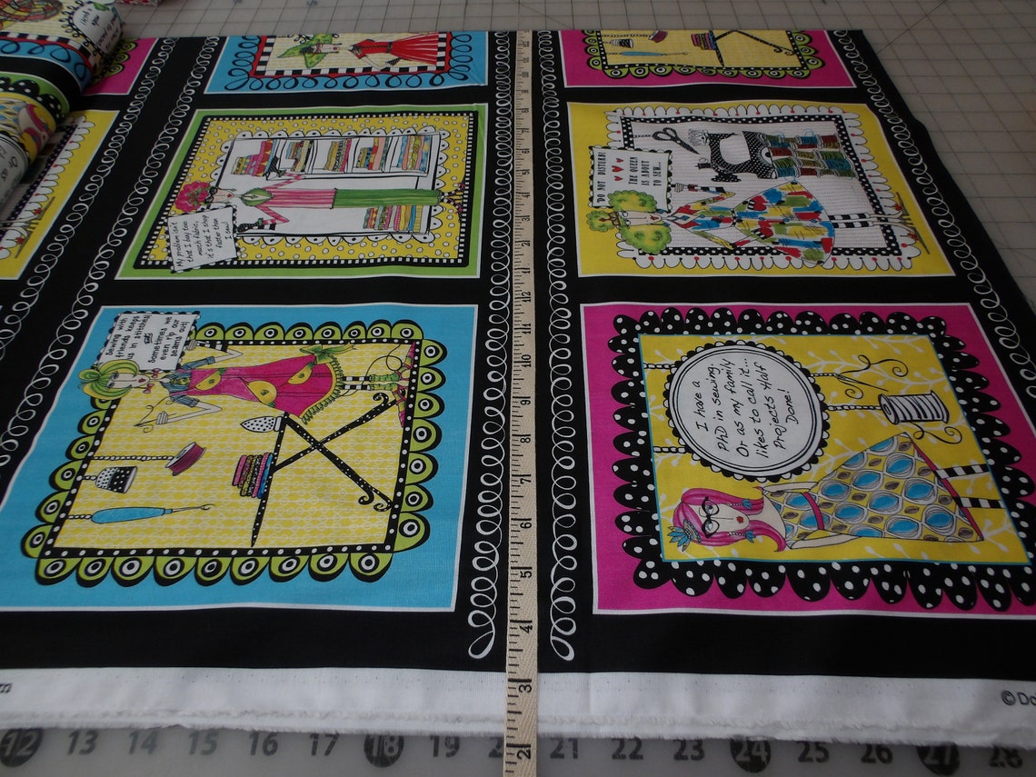 QT Fabrics. Sew Sassy. Sewing Picture Patches Panel DIGITALLY Etsy