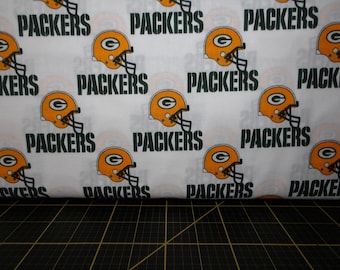 Stoffen Traditions. NFL Green Bay Packers Allover White - 56/58 inch breed