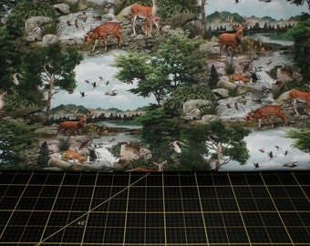 Michael Miller. Welcome To Our Lake. Wildlife at Our Lake Multi DIGITAL PRINT