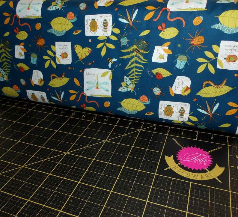 Northcott. Backyard Bug Collector. Bug Collection Navy - Etsy