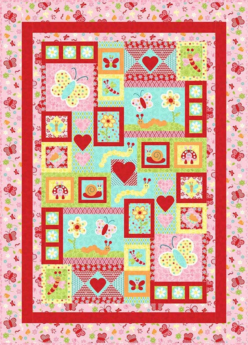 Love Bugs Quilt Pattern - Designed by Kids Quilts - Price Includes ...
