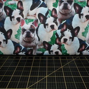 David Textiles. Frenchie Packed Allover Grass DIGITALLY PRINTED