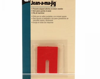 Jean-a-ma-jig Heavy Seam Insert - Use for topstitching and machine hemming over thick seams.