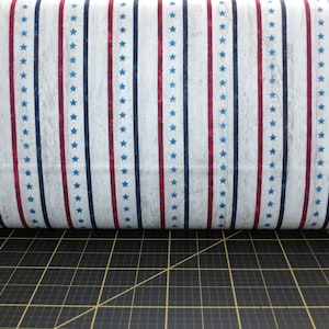FINAL 29 inches - Northcott. Stars & Stripes 11. Star Stripe Cream