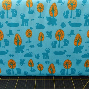 Schüssel. Woodland Park Silhouettes Blau - Designed von Kids Quilts in Neuseeland
