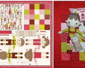 Moda Fabrics. Just Another Walk Panel Full Yard - Hansel and Gretel Doll Panel - Out of Print Stacy Iest Hsu Fabric