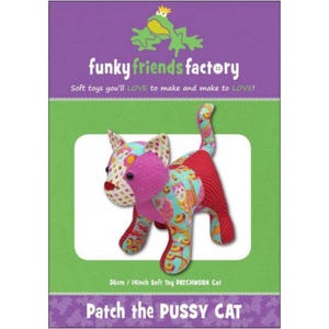 Modello Patch the Pussy Cat - Progettato da Funky Friends Factory