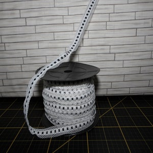Strepen op Mesh Elastische Trim, 15mm - Zwart - STRETCH Lace Trim - Bundel van hoge kwaliteit Frans geproduceerd elastische trim