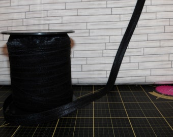 Fold Over 5/8 inch Elastic Black