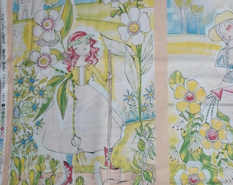 Blend Fabrics. Garden Girls. In The Garden Panel - 2/3 yard panel - Cori Dantini Panel