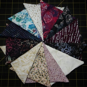 Mom&#39;s Favorite Merlot Hoffman Batik Fat Quarter Bundle - 12 Piece Batik FQ Bundle - 100% cotton batik