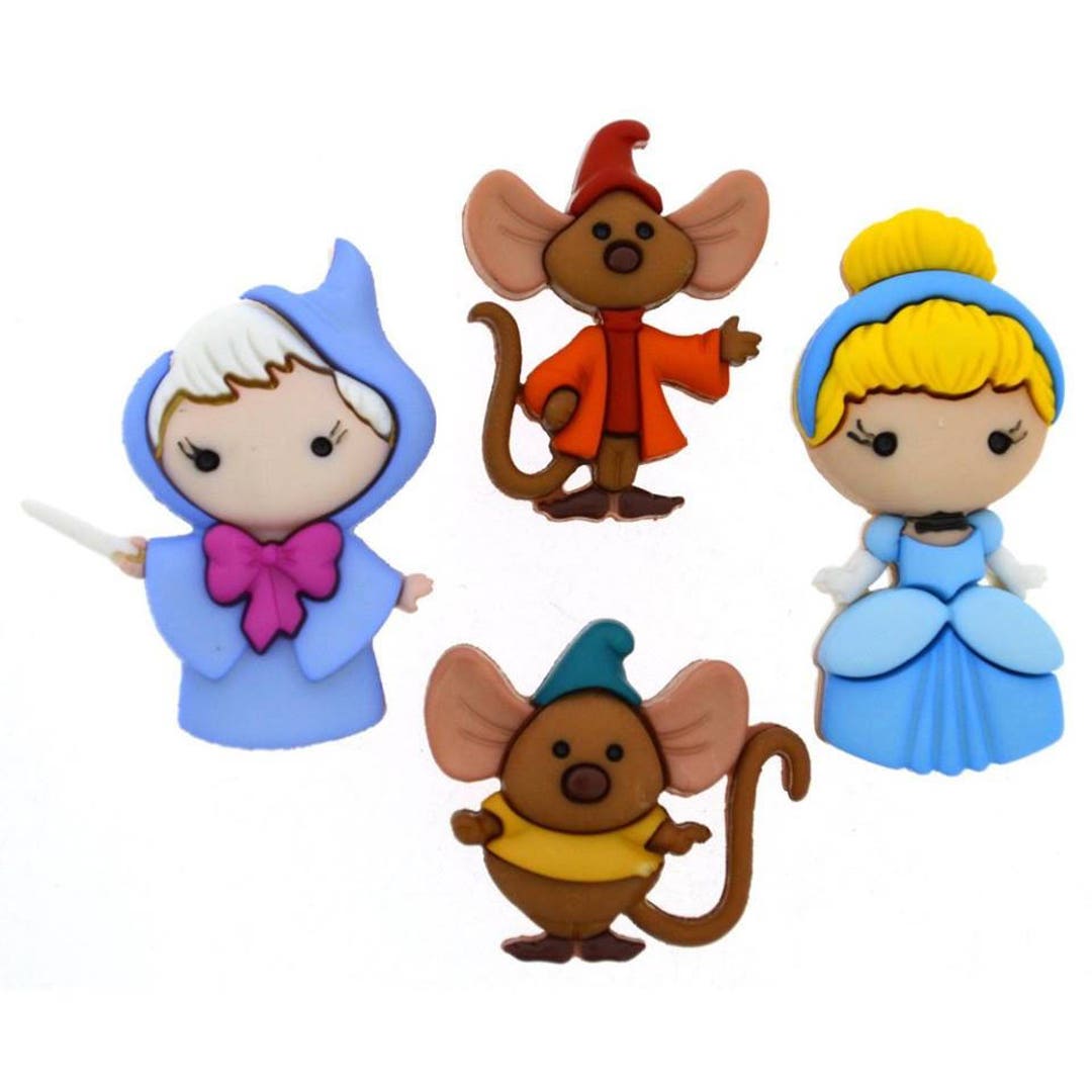 Disney Cinderella Button Package - Licensed Button Set - You Receive ...