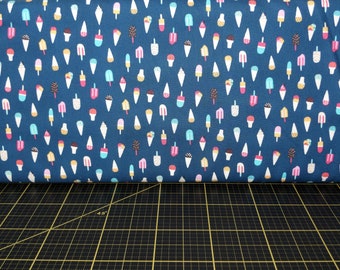 Dear Stella. Aloha. Ice Cream Regatta - Miniature Summer Ice Cream Fabric