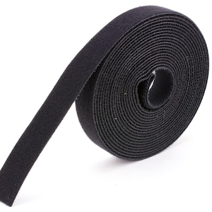 Black Hook & Loop Tape 3/4 inch - Made in France - Sew In Style Hook and Loop Tape