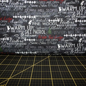 Clothworks. Winter Playground. Words Black