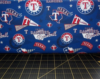 Fabric Traditions. MLB Texas Rangers Vintage 44/45 wide